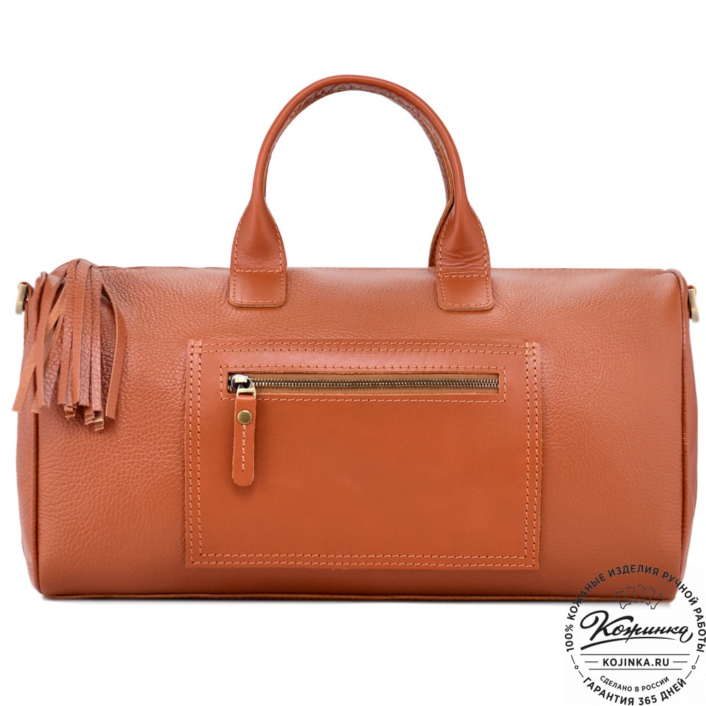 Женская кожаная сумка "Византия" (рыжая)